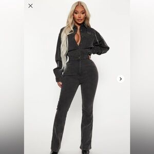 Women’s Black Denim Jumpsuit